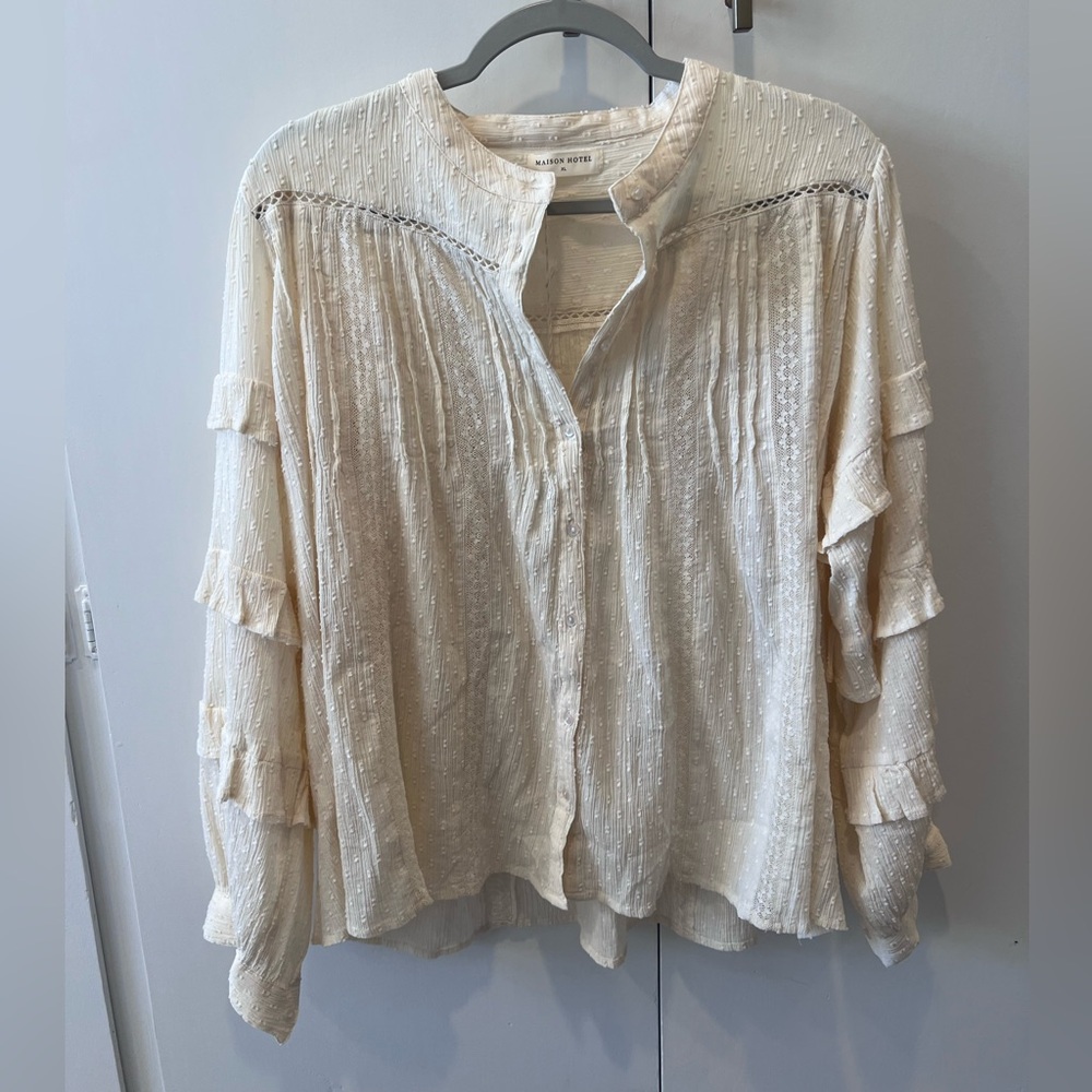 MAISON HOTEL Alberta Blouse Size XL - Picture 5 of 12
